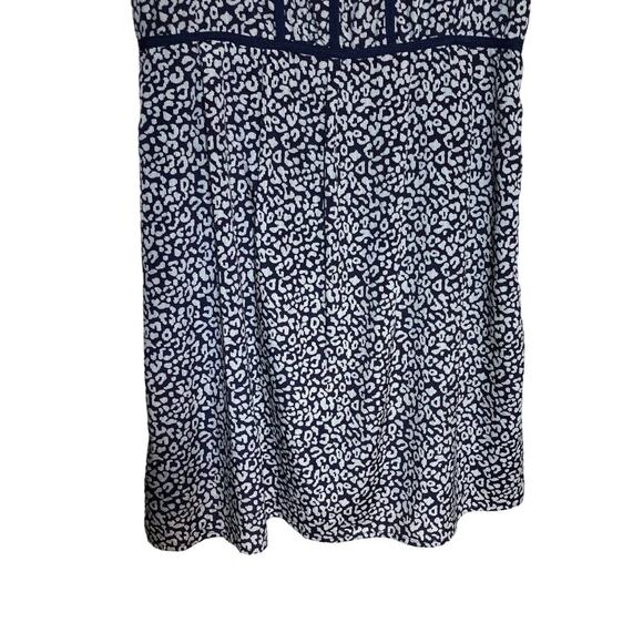 Aqua Black White Adjustable Spaghetti Sundress Summer Mini Dress Floral Medium - Picture 7 of 11